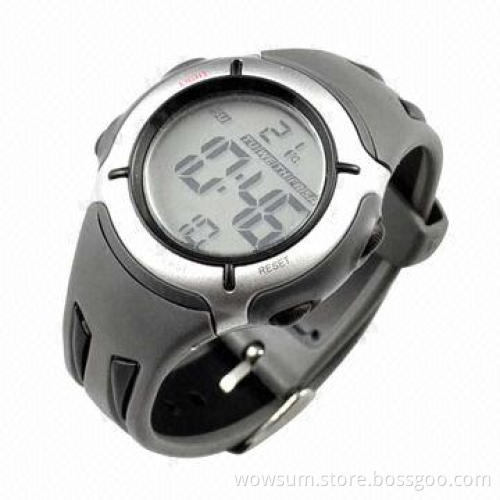Multifunction sports watch with thermometer, passed RoHS and CE certificates